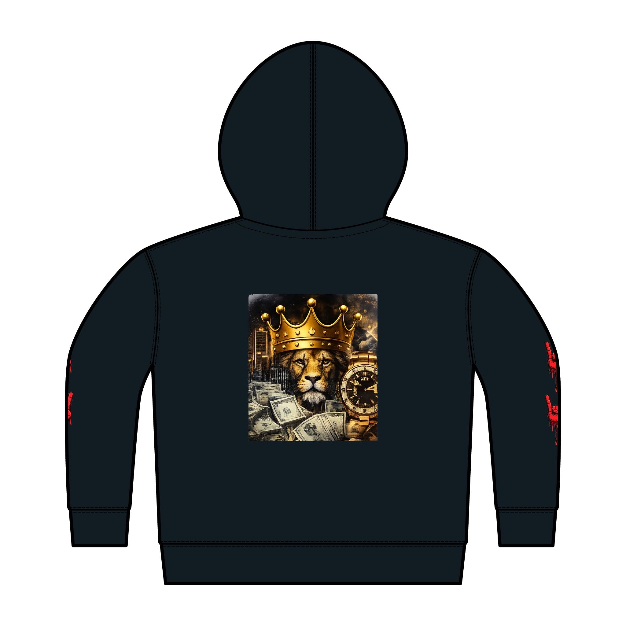 TrapTooBig King Lion Hoodie