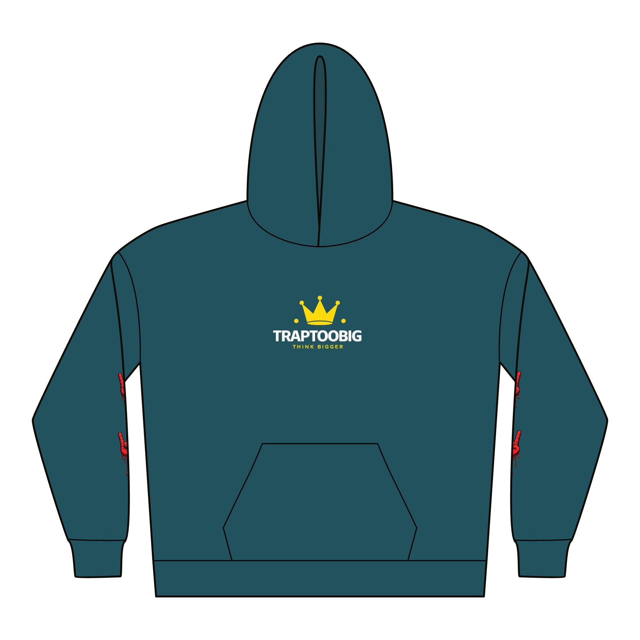 TrapTooBig King Lion Hoodie — Crown Money Edition