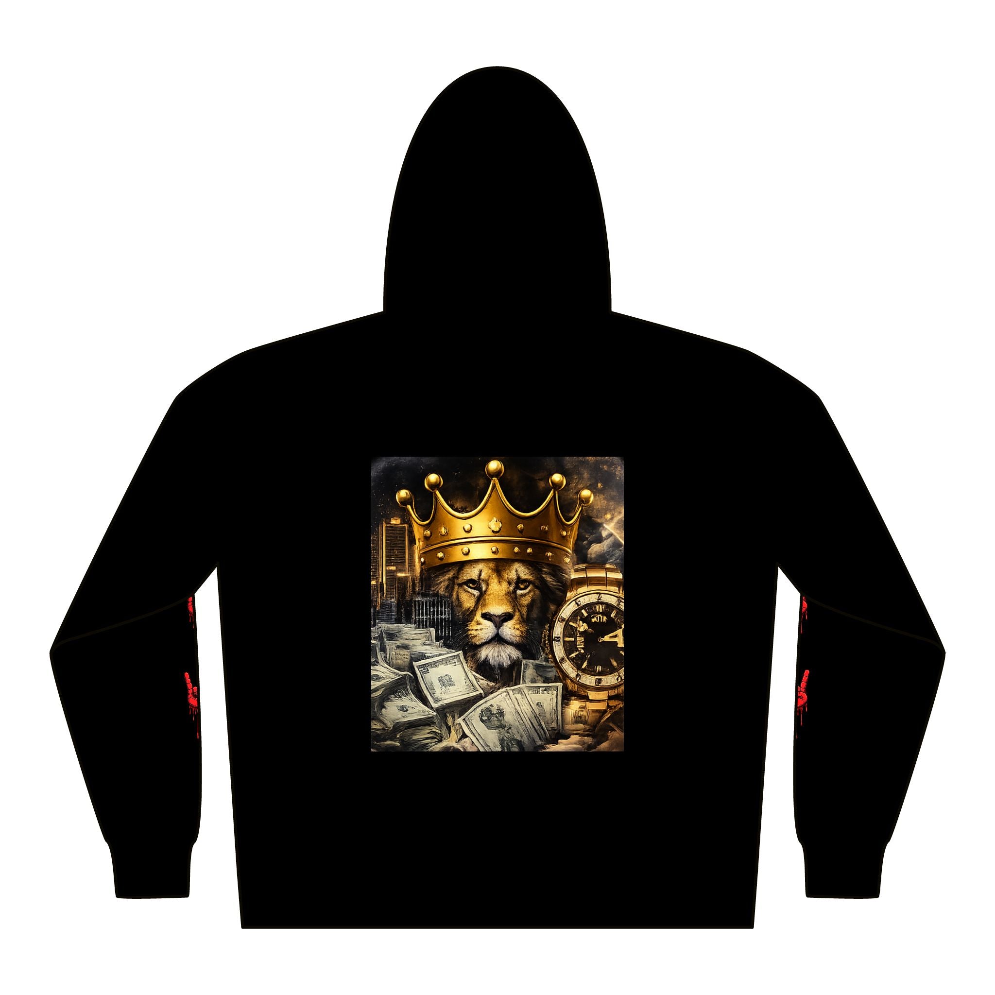 TrapTooBig King Lion Hoodie — Crown Money Edition