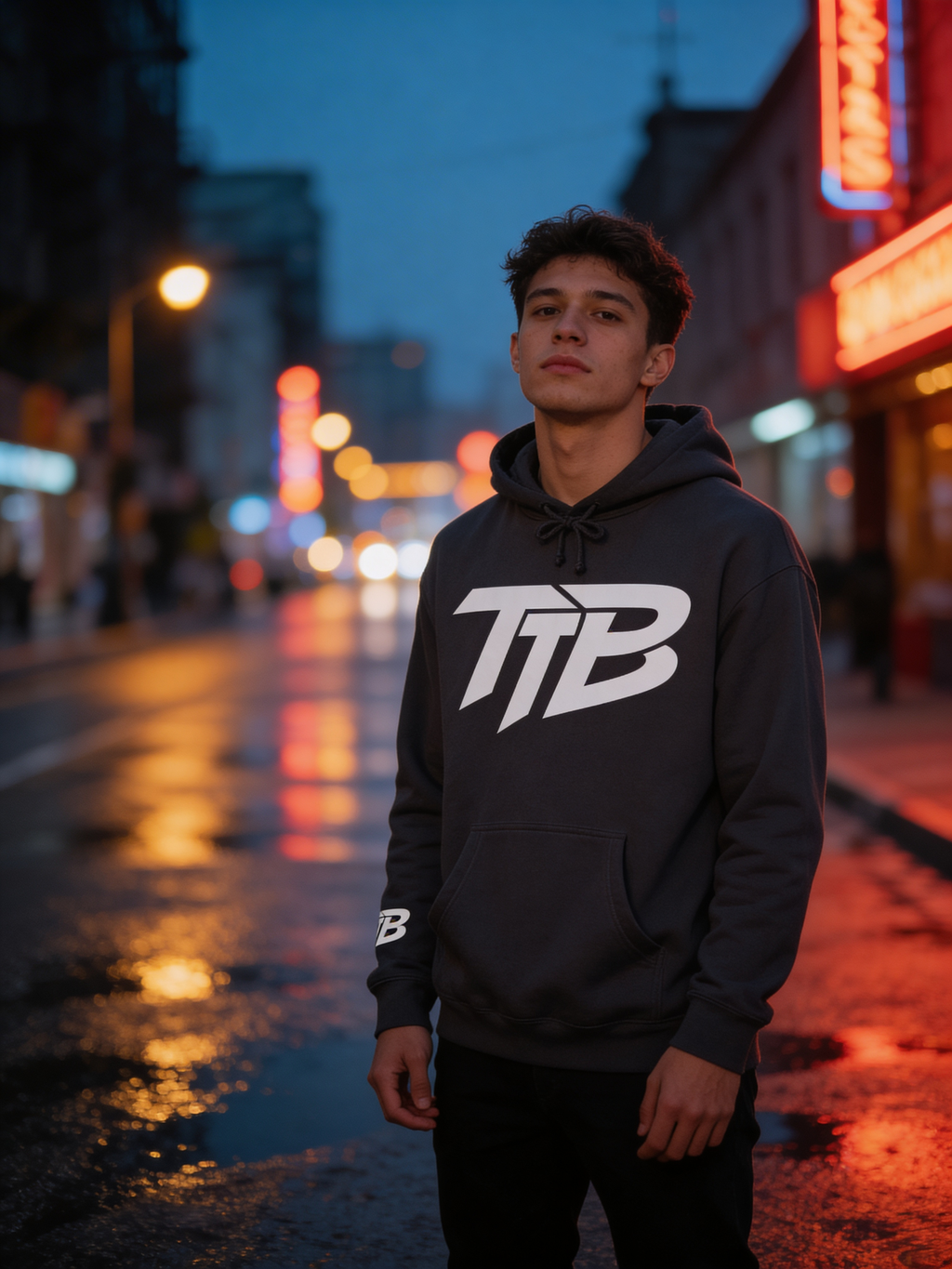 Core Logo Hoodie — Black