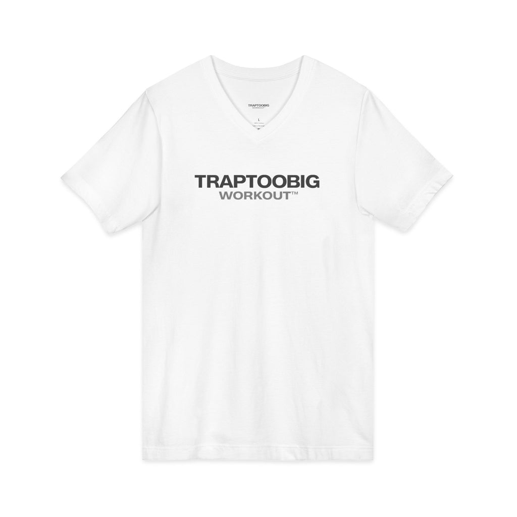 Workout V-Neck Tee – White Edition