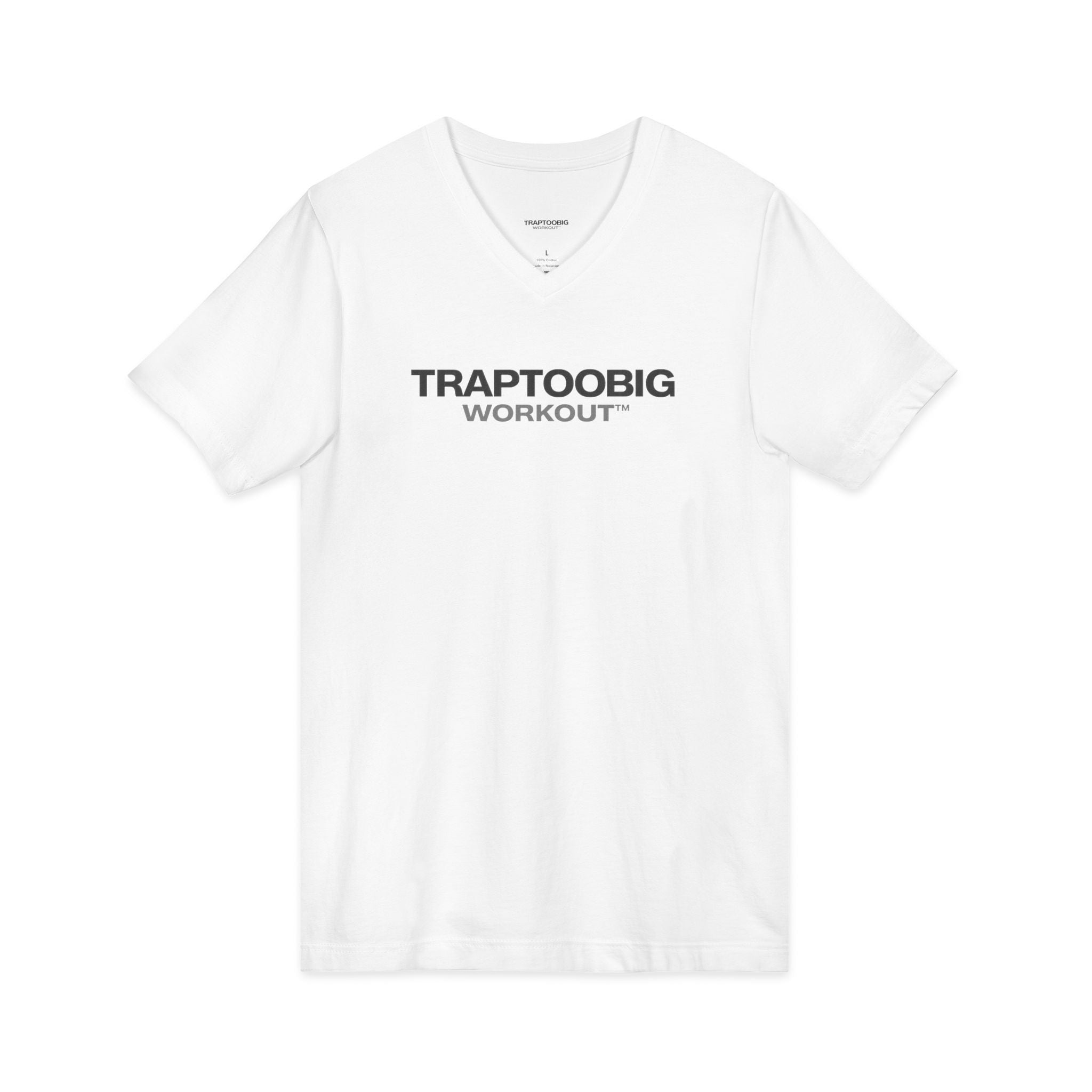 Workout V-Neck Tee – White Edition